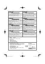 Preview for 182 page of HIKOKI DS18DA Handling Instructions Manual