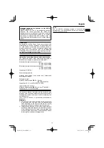 Preview for 13 page of HIKOKI DS18DE Handling Instructions Manual