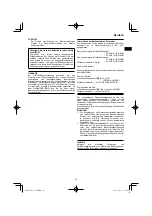 Preview for 23 page of HIKOKI DS18DE Handling Instructions Manual