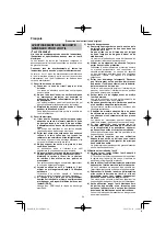 Preview for 24 page of HIKOKI DS18DE Handling Instructions Manual