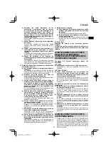 Preview for 25 page of HIKOKI DS18DE Handling Instructions Manual