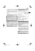 Preview for 33 page of HIKOKI DS18DE Handling Instructions Manual