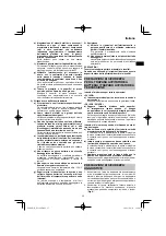 Preview for 35 page of HIKOKI DS18DE Handling Instructions Manual