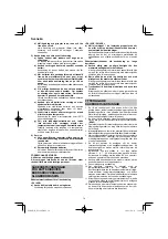 Preview for 74 page of HIKOKI DS18DE Handling Instructions Manual