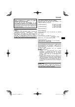 Preview for 81 page of HIKOKI DS18DE Handling Instructions Manual