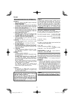 Preview for 90 page of HIKOKI DS18DE Handling Instructions Manual