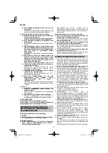 Preview for 92 page of HIKOKI DS18DE Handling Instructions Manual