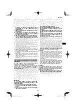 Preview for 93 page of HIKOKI DS18DE Handling Instructions Manual