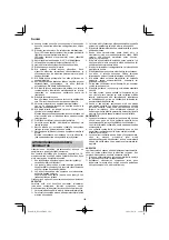 Preview for 102 page of HIKOKI DS18DE Handling Instructions Manual