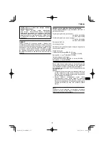 Preview for 157 page of HIKOKI DS18DE Handling Instructions Manual