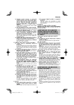 Preview for 159 page of HIKOKI DS18DE Handling Instructions Manual