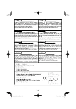 Preview for 222 page of HIKOKI DS18DE Handling Instructions Manual