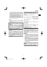 Preview for 19 page of HIKOKI DS18DF Handling Instructions Manual