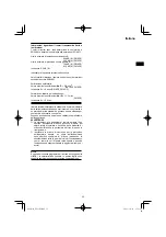 Preview for 35 page of HIKOKI DS18DF Handling Instructions Manual