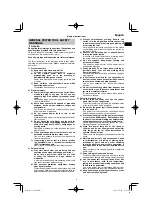 Preview for 5 page of HIKOKI G 13VE2 Handling Instructions Manual