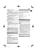 Предварительный просмотр 11 страницы HIKOKI G 13VE2 Handling Instructions Manual