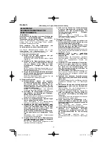 Preview for 12 page of HIKOKI G 13VE2 Handling Instructions Manual