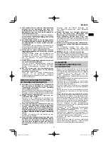 Preview for 15 page of HIKOKI G 13VE2 Handling Instructions Manual