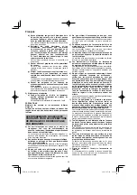 Предварительный просмотр 22 страницы HIKOKI G 13VE2 Handling Instructions Manual