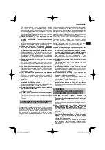 Предварительный просмотр 39 страницы HIKOKI G 13VE2 Handling Instructions Manual