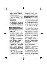 Предварительный просмотр 40 страницы HIKOKI G 13VE2 Handling Instructions Manual