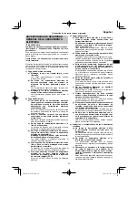 Предварительный просмотр 45 страницы HIKOKI G 13VE2 Handling Instructions Manual