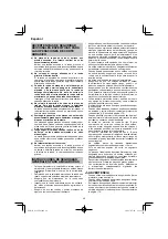 Предварительный просмотр 48 страницы HIKOKI G 13VE2 Handling Instructions Manual