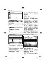 Предварительный просмотр 58 страницы HIKOKI G 13VE2 Handling Instructions Manual