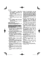 Предварительный просмотр 62 страницы HIKOKI G 13VE2 Handling Instructions Manual