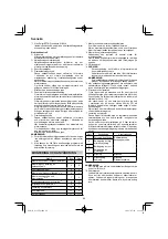 Предварительный просмотр 66 страницы HIKOKI G 13VE2 Handling Instructions Manual