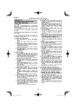 Предварительный просмотр 68 страницы HIKOKI G 13VE2 Handling Instructions Manual