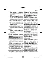 Предварительный просмотр 69 страницы HIKOKI G 13VE2 Handling Instructions Manual