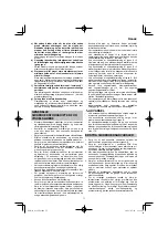 Предварительный просмотр 71 страницы HIKOKI G 13VE2 Handling Instructions Manual