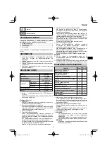 Предварительный просмотр 73 страницы HIKOKI G 13VE2 Handling Instructions Manual