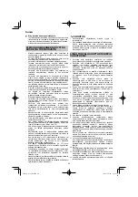 Предварительный просмотр 86 страницы HIKOKI G 13VE2 Handling Instructions Manual