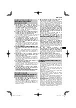 Предварительный просмотр 93 страницы HIKOKI G 13VE2 Handling Instructions Manual