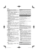 Предварительный просмотр 106 страницы HIKOKI G 13VE2 Handling Instructions Manual