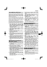 Предварительный просмотр 117 страницы HIKOKI G 13VE2 Handling Instructions Manual