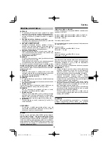 Предварительный просмотр 121 страницы HIKOKI G 13VE2 Handling Instructions Manual