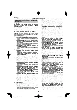 Предварительный просмотр 122 страницы HIKOKI G 13VE2 Handling Instructions Manual