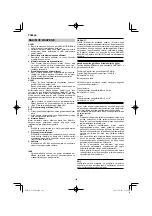 Предварительный просмотр 128 страницы HIKOKI G 13VE2 Handling Instructions Manual