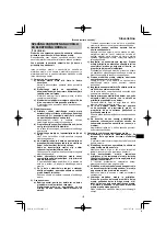 Предварительный просмотр 137 страницы HIKOKI G 13VE2 Handling Instructions Manual