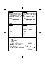 Предварительный просмотр 182 страницы HIKOKI G 13VE2 Handling Instructions Manual