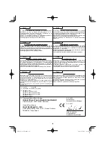 Предварительный просмотр 183 страницы HIKOKI G 13VE2 Handling Instructions Manual