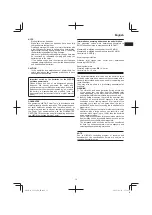 Preview for 15 page of HIKOKI G 1812DA Handling Instructions Manual