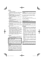 Предварительный просмотр 50 страницы HIKOKI G 1812DA Handling Instructions Manual