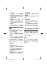 Предварительный просмотр 104 страницы HIKOKI G 1812DA Handling Instructions Manual