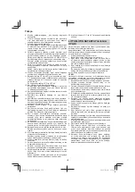 Предварительный просмотр 176 страницы HIKOKI G 1812DA Handling Instructions Manual