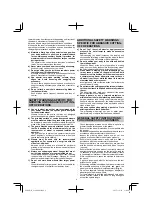 Preview for 4 page of HIKOKI G 18DBBAL Handling Instructions Manual