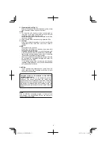 Preview for 9 page of HIKOKI G 18DBBAL Handling Instructions Manual